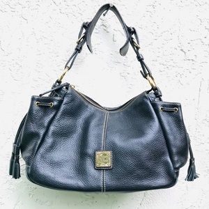Dooney and Bourke pebbled leather hobo bag purse